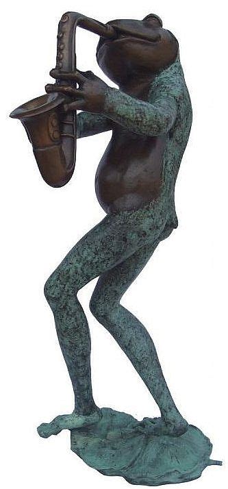 Avid Saxophone Player Statue