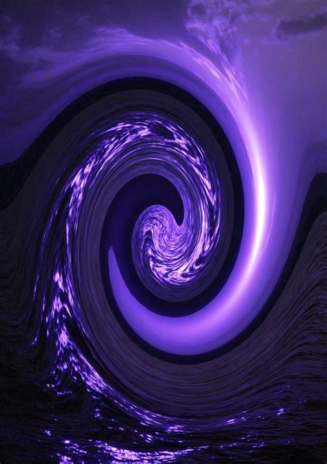 Spiral Vortex Purple G200 Art Print By Medusart Graphic Wallpaper