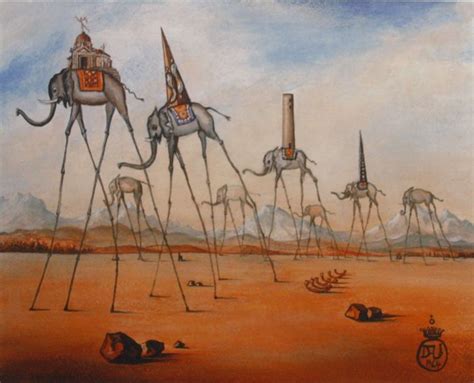 Salvador Dalí Elephants Ii Dali Paintings Salvador Dali Art