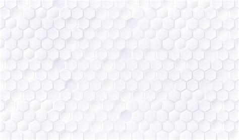 Free Vector White Hexagon Pattern Background