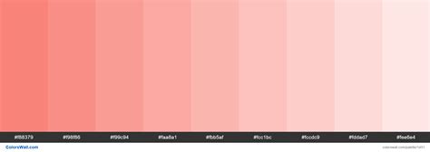 Pink Peach Color Hex Code 28 Shades Of Red Color Correct Name Of All