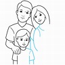 Happy Family Drawing Easy Step By Step - art-scalawag