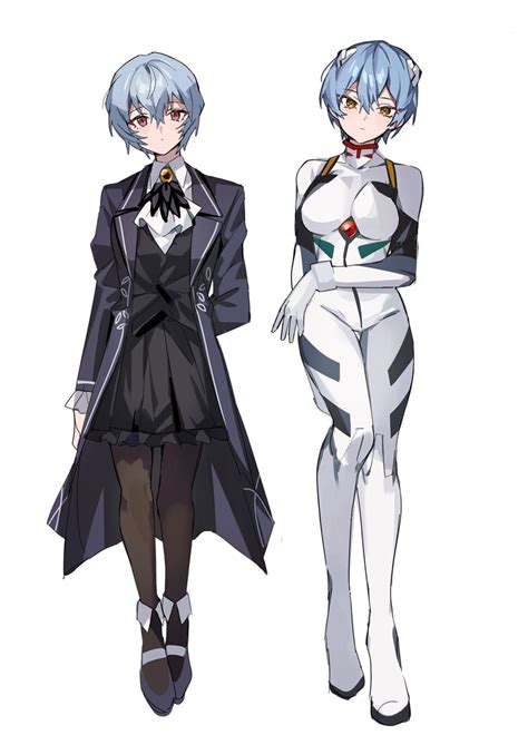 Ayanami Rei And Angela Neon Genesis Evangelion And 2 More Drawn By