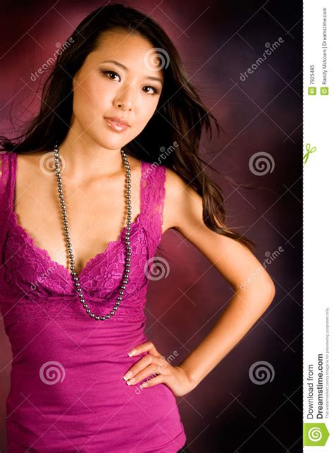 Sexy Aziatische Brunette Stock Afbeelding Image Of Bruin