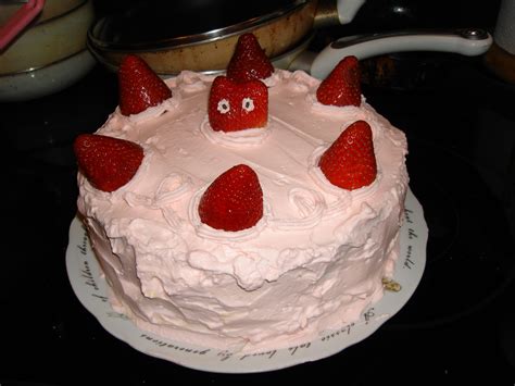 Strawberry Whipping Cream Cake Baking Cake Cream Cake