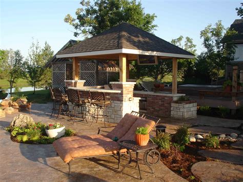 Outdoor kitchen roof ideas can be divided in three types, the uncovered roof, covered roof, and pergolas roof. Outdoor kitchen with roof | Backyard makeover, Outdoor design