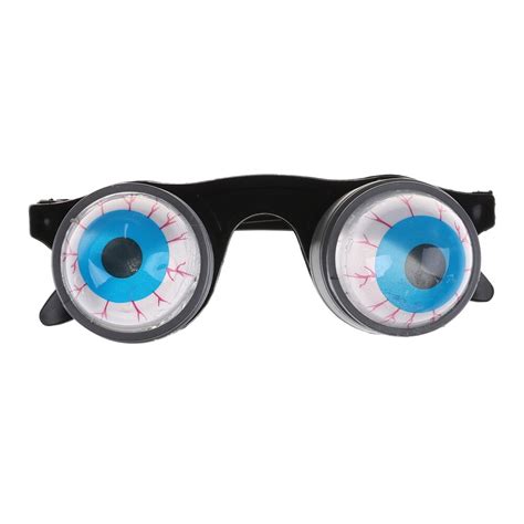 drooping spring eye ball glasses funny halloween toy