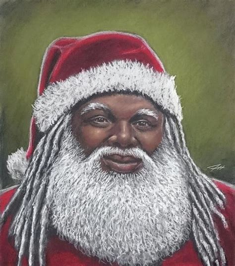 African American Santa Claus By Jeffrey Kearns Black Christmas