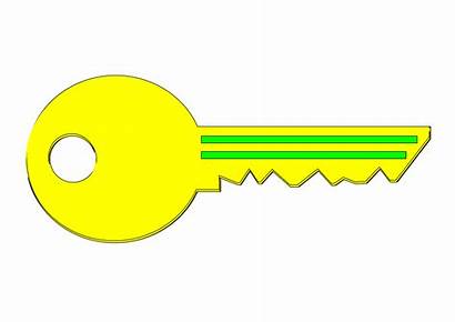 Key Clip Clipart Yellow Cliparts Designs Svg