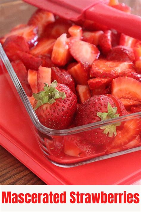 Easy Macerated Strawberries With Sugar Theveglife