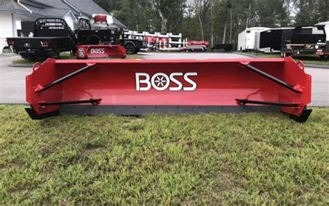 2021 Boss Snowplow Skid Steer Box Plows Sk 10ft Metal Trip Edge Bh