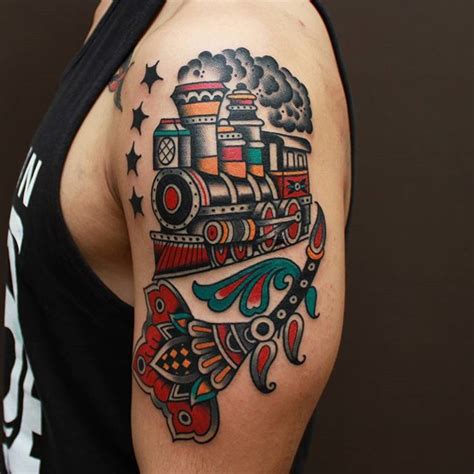 Train Tattoos Designs Ideas And Meaning Tattoos For You