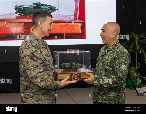 Us Marine Corps Maj Gen Benjamin T Watson Left Commander 1st