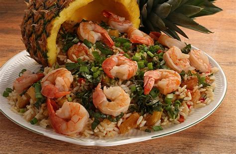 Shrimps And Pineapple Fried Rice Cook With Sousou