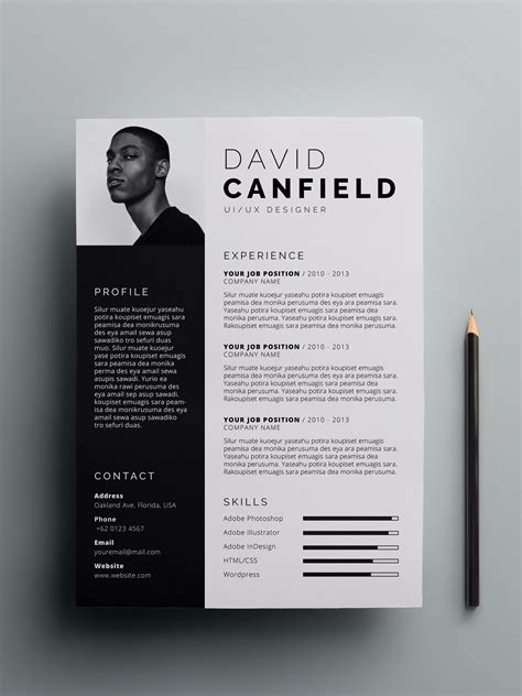 This Resume Template Includes Fully Editable 2 Page A4 And Us Letter
