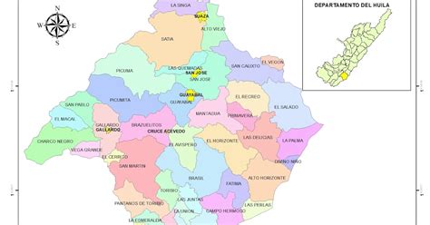 Mapas Veredas Municipio De Suaza Huila Huila Sig