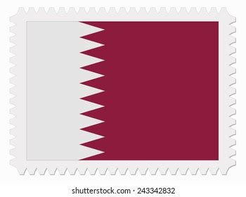 Illustration Qatar Flag Stamp Stock Vector Royalty Free 243342832