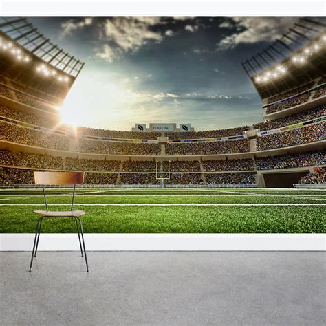 Football Stadium Wall Mural Football Field Wall Decal