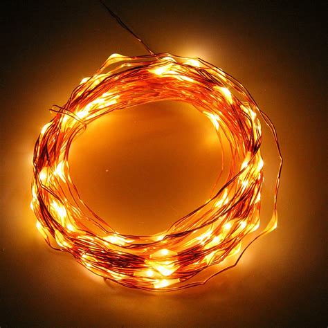 ไฟตกแต่ง 100 Led Copper Wire Fairy Light Lamp Battery Dl Cop100