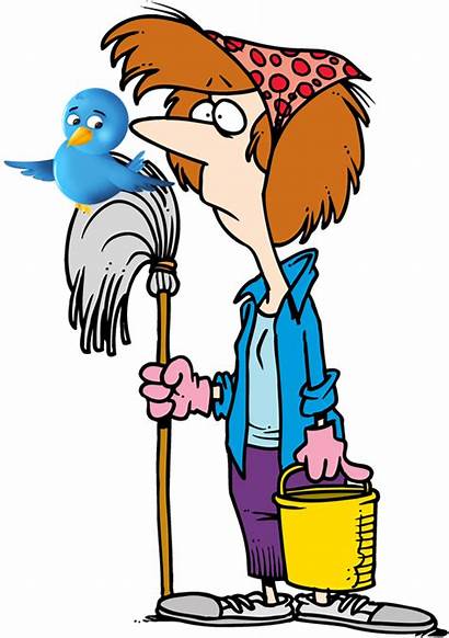 Cleaning Clipart Lady Clip Library Bird Low