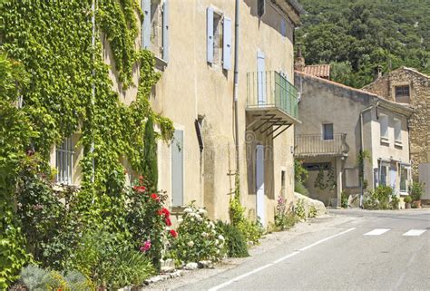 French Village Street Provence France Stock Photo Image Of Narrow