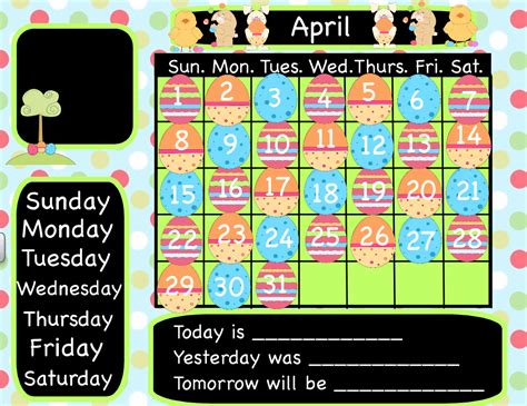 Play Learn And Grow Together Flipchart Interactive Calendar For