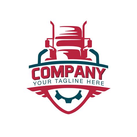 A Template Of Truck Logo Cargo Delivery Logistic 588343 Vector Art