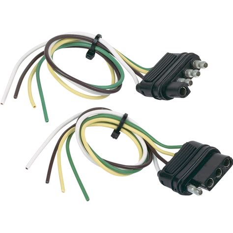 Rvguard 7 way 8 feet trailer cord with 7 gang junction box kit,include 12v breakaway switch and plug holder, trailer connector cable wiring harness with waterproof junction box 4.6 out of 5 stars 836 $39.66 $ 39. Hopkins Towing Solutions 4-Wire Flat Trailer Wiring Connector Set — 12in. Vehicle End, 12in ...