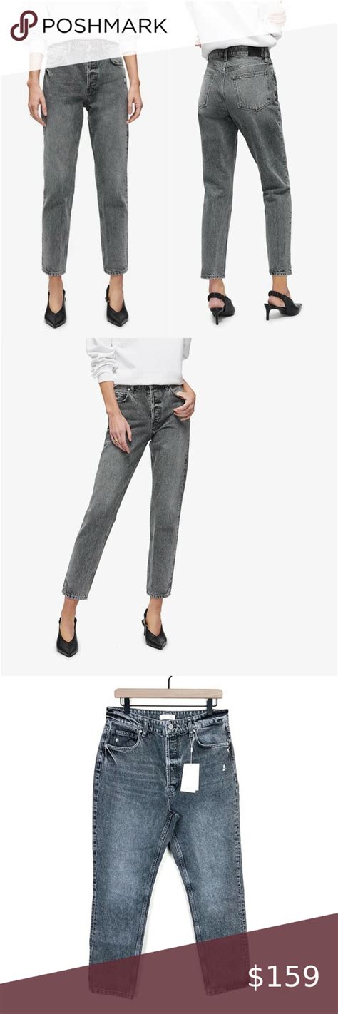Anine Bing Betty High Rise Relaxed Slim Straight Leg Jeans In