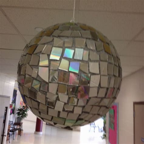 I Had To Pin This One Which Says Homemade Disco Ball Made From A