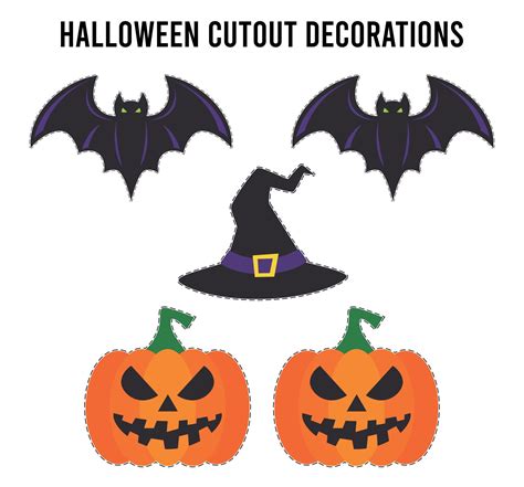 15 Best Free Printable Halloween Cutouts Pdf For Free At Printablee