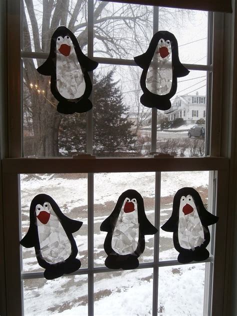 Tissue Paper Penguins Winter Crafts For Toddlers Animal Crafts For