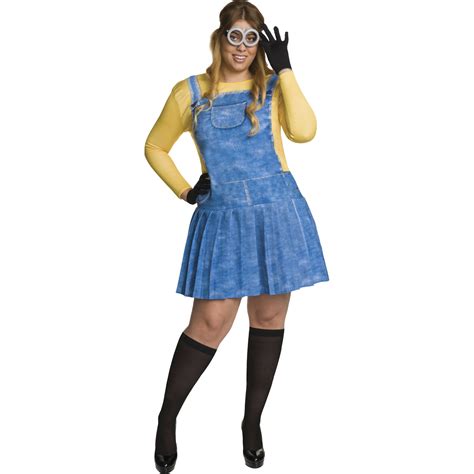 Minion Womens Plus Size Adult Halloween Costume One Size 16 22