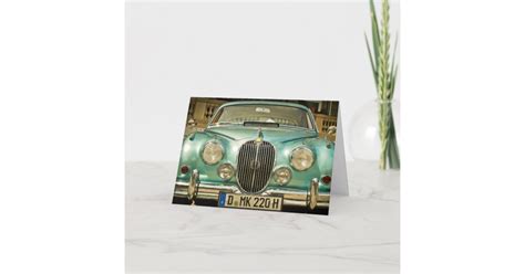 CLASSIC VINTAGE CAR, HAPPY BIRTHDAY GREETING CARD | Zazzle