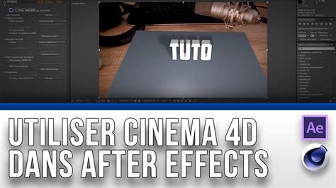 Tuto : Utiliser Cinema 4D dans After Effects (Cineware) | Cinéma 4d, After effects, Cinéma