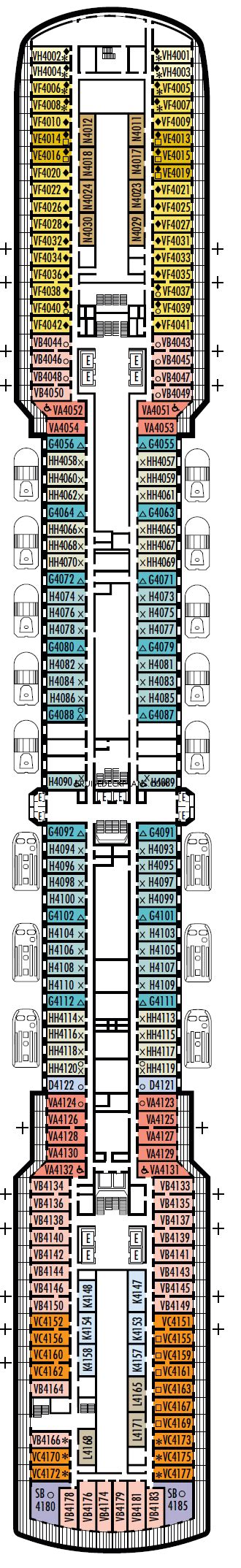 Westerdam Deck Map