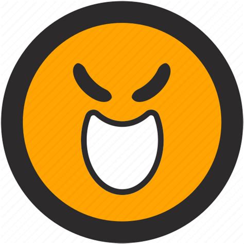 Bad Devious Emoji Evil Expressions Roundettes Smiley Icon
