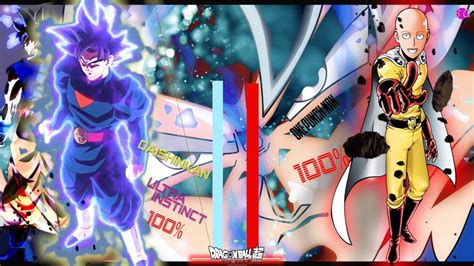 Goku Ultra Instinct Vs Saitama Power Levels V2 Youtube