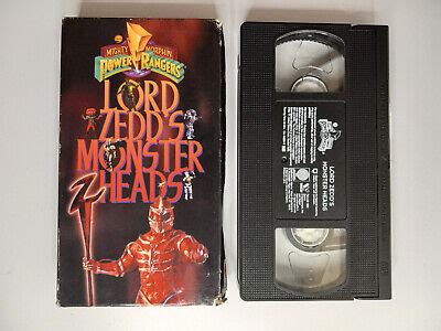 Mighty Morphin Power Rangers Lord Zedd S Monster Heads VHS 1995