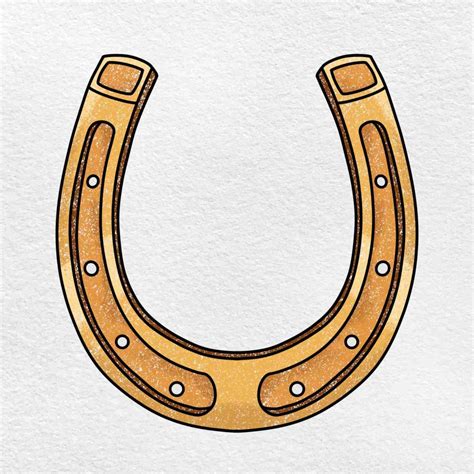 How To Draw A Horseshoe Helloartsy