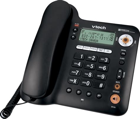 Vtech Cd1291 Corded Telephone With Digital Answering Machine And Caller