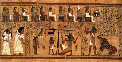 An Ancient Egyptian Painting With People And Animals