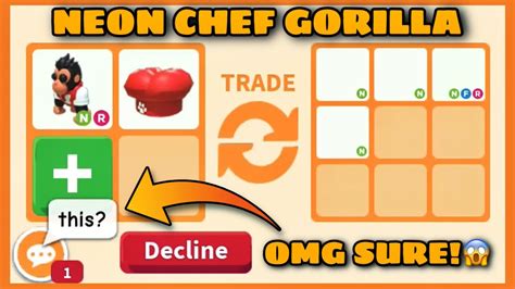 Yay Traded For A Big Win😍😍 15 Offers For Neon Chef Gorilla In Rich