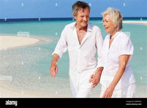 Retirement Beach Walking Older Couple Retire Retired Retirements