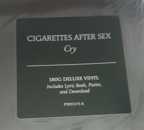 Cigarettes After Sex Cry Deluxe Version Lp