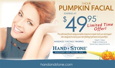 We did not find results for: Hand and Stone Franchise: Pumpking Facial - Limited Time Offer