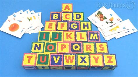 Abc Plastic Blocks With Alphabet Learn New Words Youtube