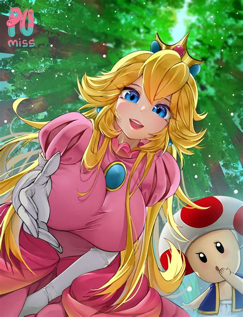 Fan Art Princess Peach From The Mario Games By Alaskankingcrab On Deviantart Super Mario