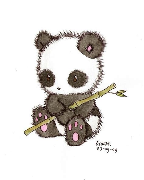 Little Panda By Liedeke On Deviantart Panda Drawing Cute Panda