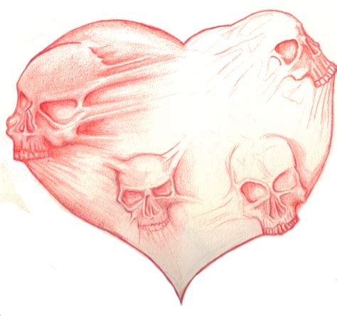 Skull Heart By Darkfart2264 On Deviantart